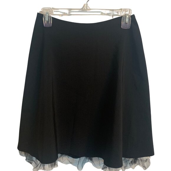EUC My Michelle size 5 black skirt with tulle - Picture 1 of 5
